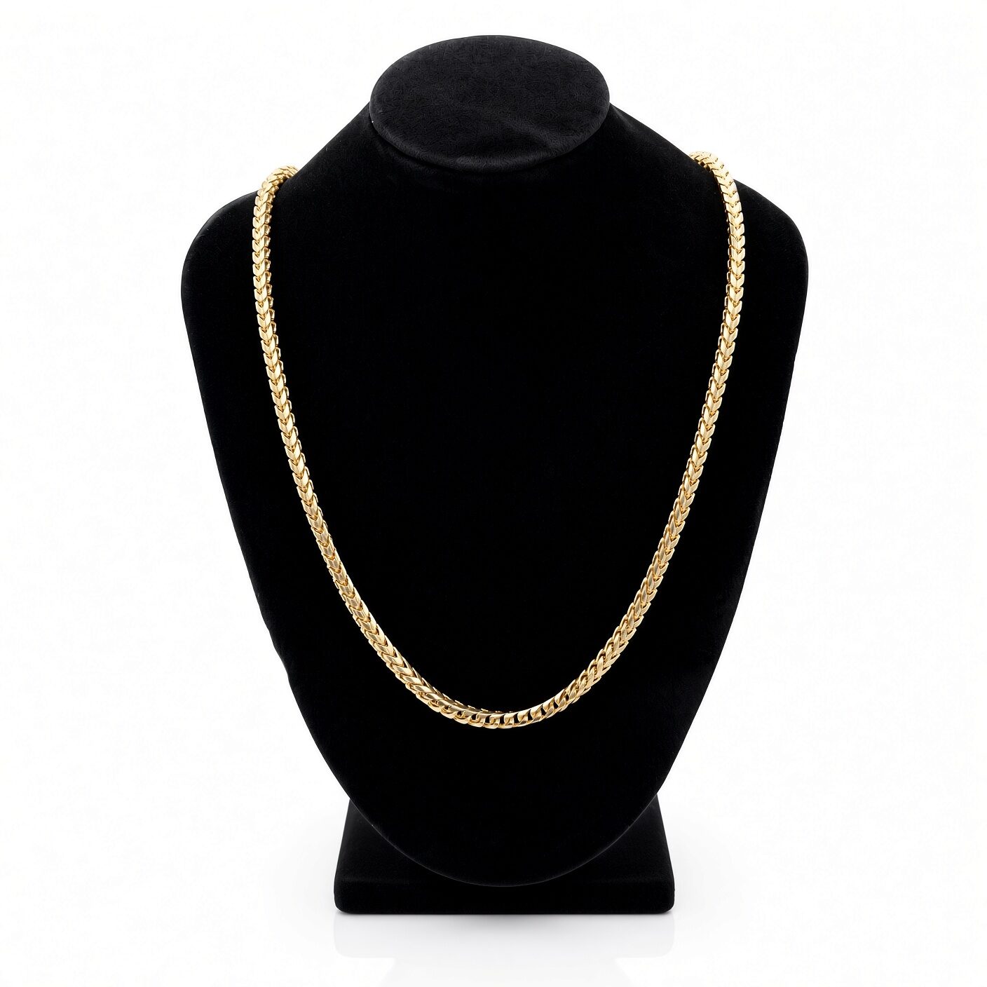 14k Gold Franco Chain — 3.7 mm, 24 in, 47.70 g — full view