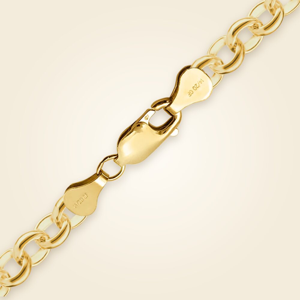 Rolo Bracelet in 14K Gold-Filled (2.00 mm - 5.20 mm), shown in Gold-Filled