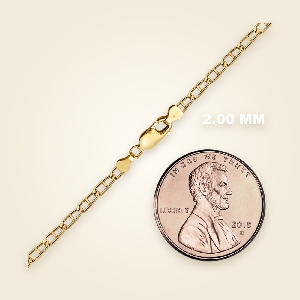 Mariner Bracelet in 14K Gold-Filled (2.00 mm - 2.50 mm), shown in Gold-Filled