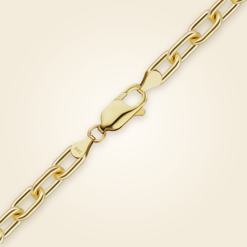 Elongated Cable Necklace in 18K Yellow Gold (1.20 mm - 3.60 mm), shown in 18K Yellow Gold
