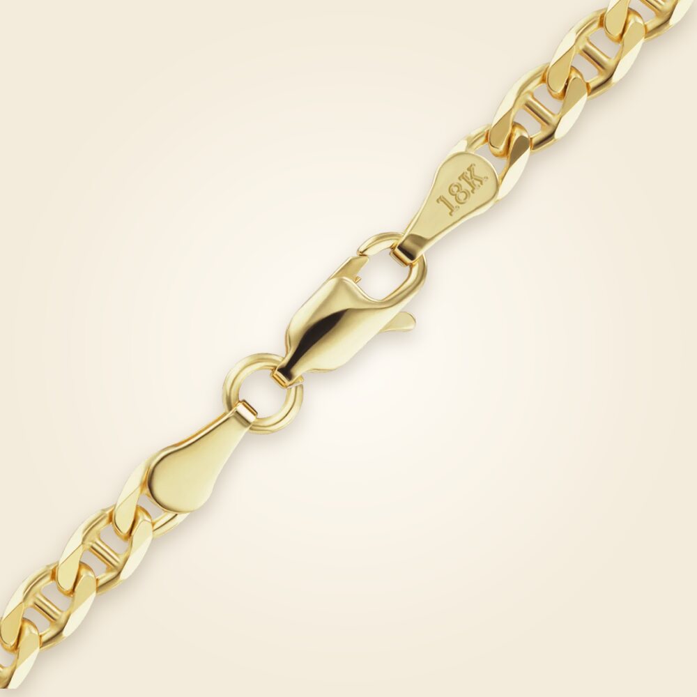Mariner Curb Bracelet in 18K Yellow Gold (2.60 mm - 3.70 mm), shown in 18K Yellow Gold