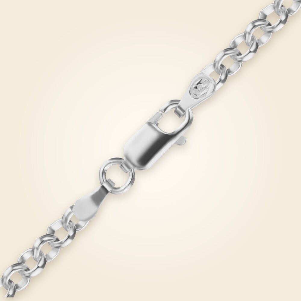 Classic Rolo Bracelet in Sterling Silver (3.00 mm - 6.00 mm), shown in Sterling Silver