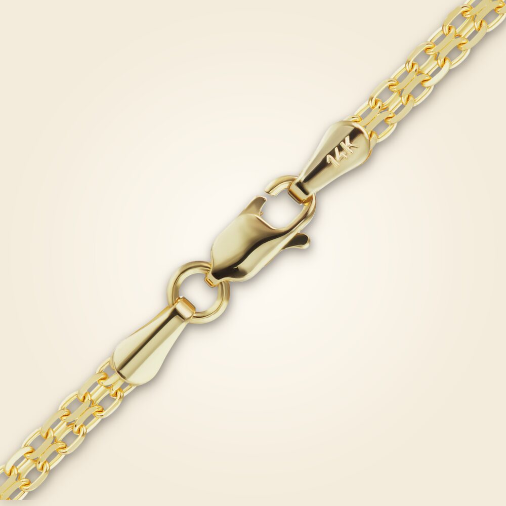 Bizmark Bracelet in 14K Yellow Gold (2.30 mm - 5.80 mm), shown in 14K Yellow Gold
