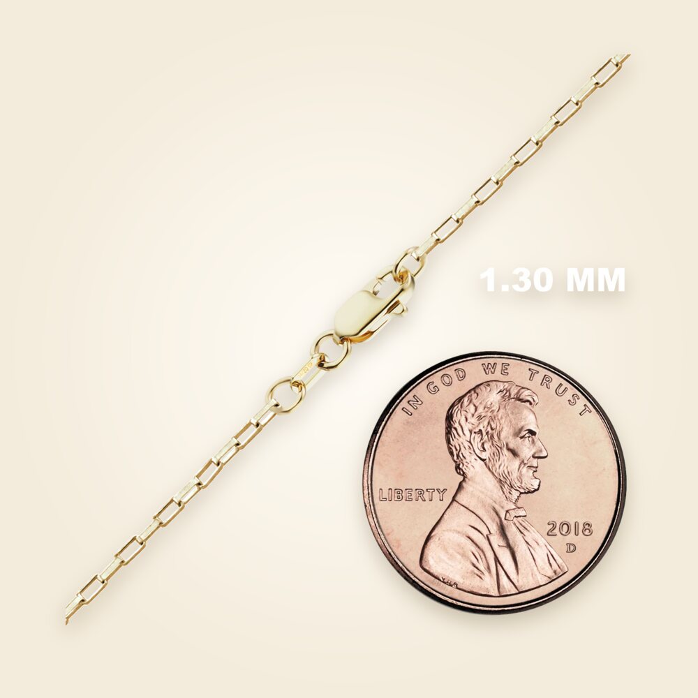Elongated (Inka) Box Bracelet in 14K Gold-Filled (1.30 mm - 2.10 mm), shown in Gold-Filled