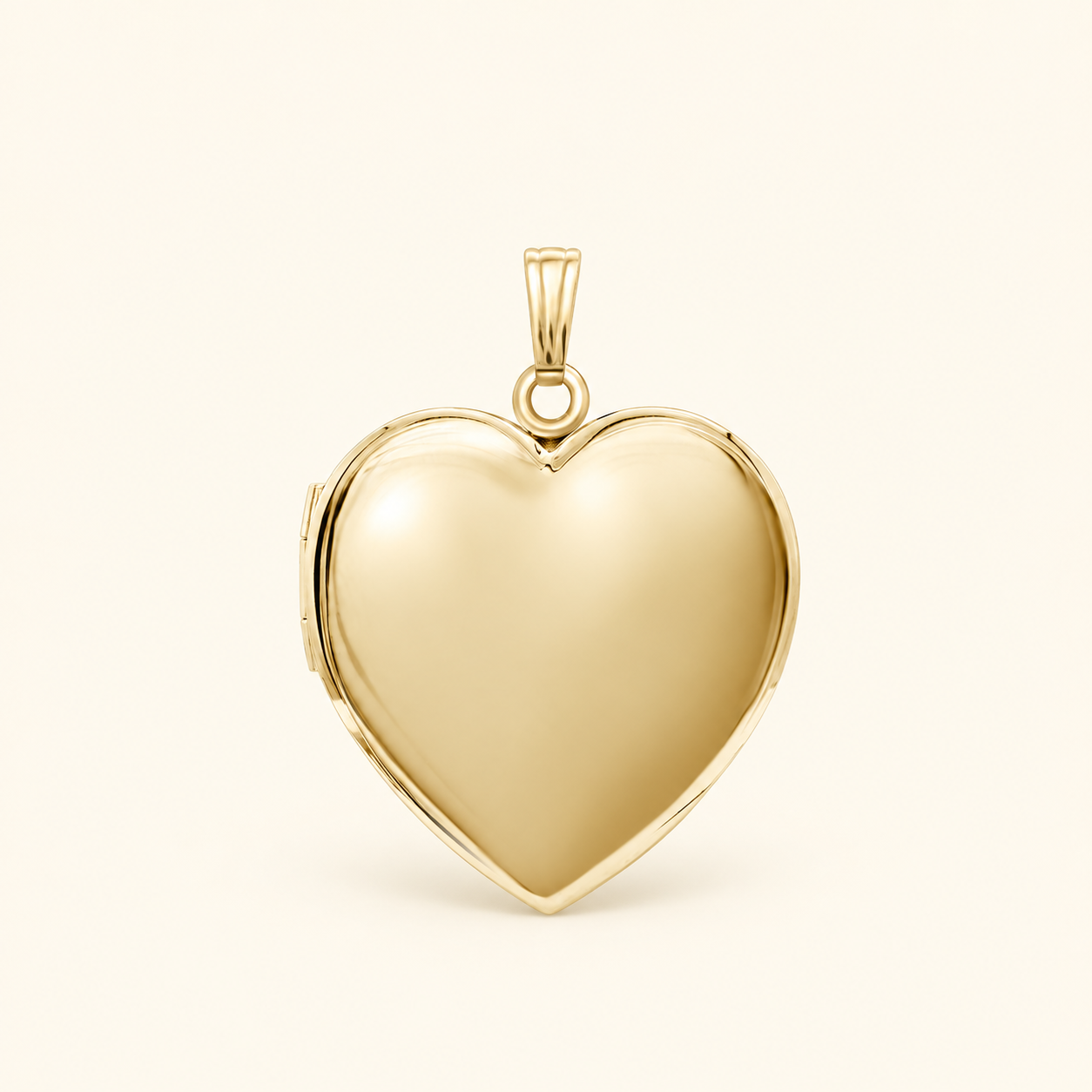 Plain Heart Locket in 14K Gold (13 mm - 19 mm)