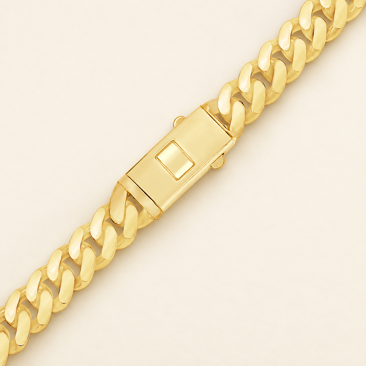 Handmade Cuban Curb Necklace in 14K Yellow Gold (4.00 mm - 11.00 mm)